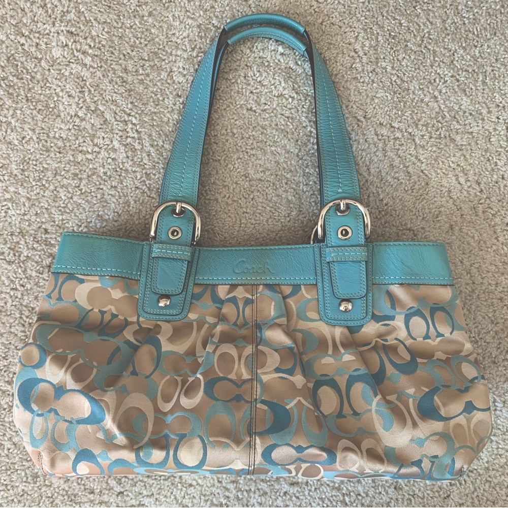 Coach blue bag